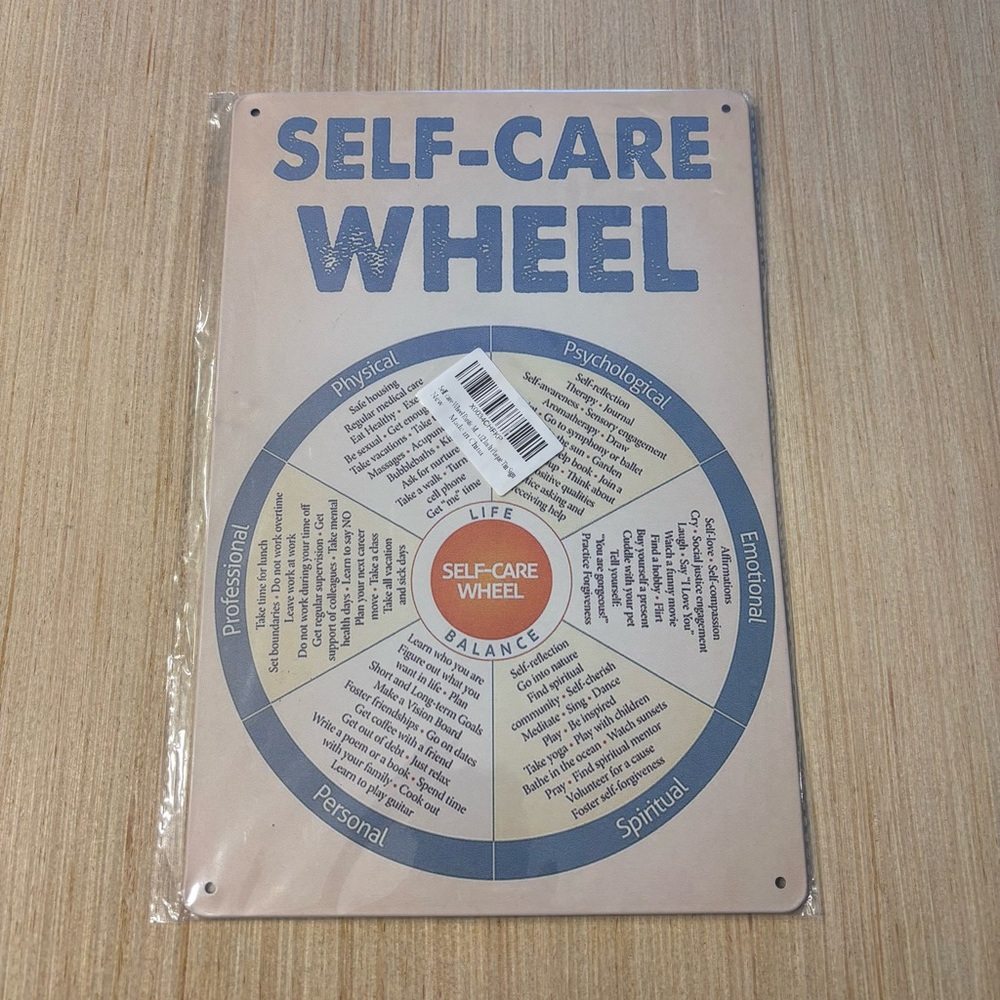 Self-Care Wheel Wall Art